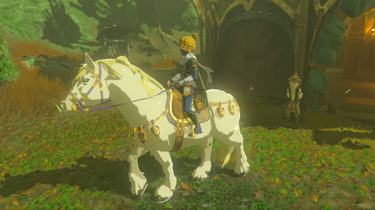 zelda breath of the wild horse stuck in water