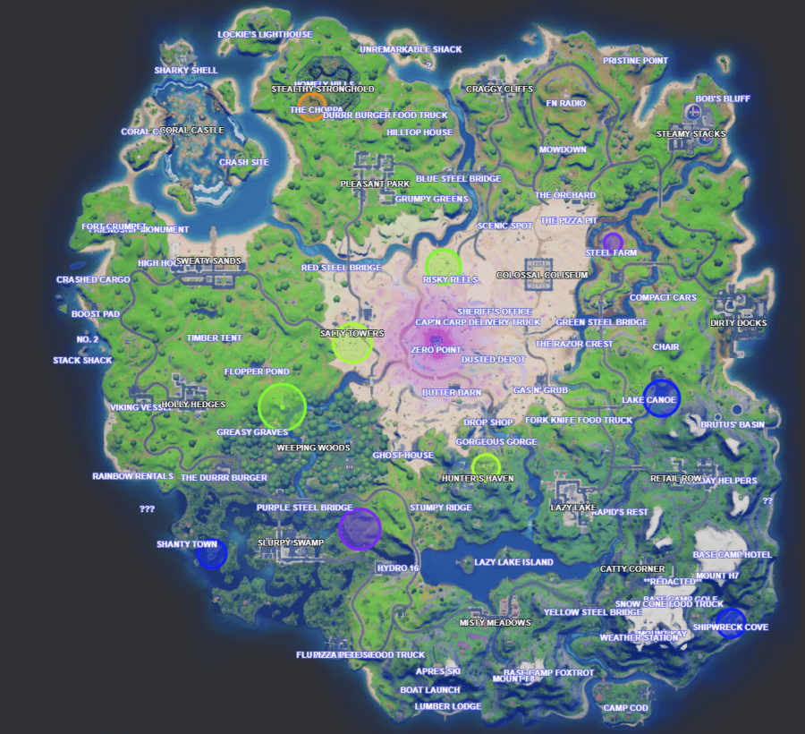 Fortnite Chapter 2 Season 5 Week 8 Xp Coins Locations Pro Game Guides