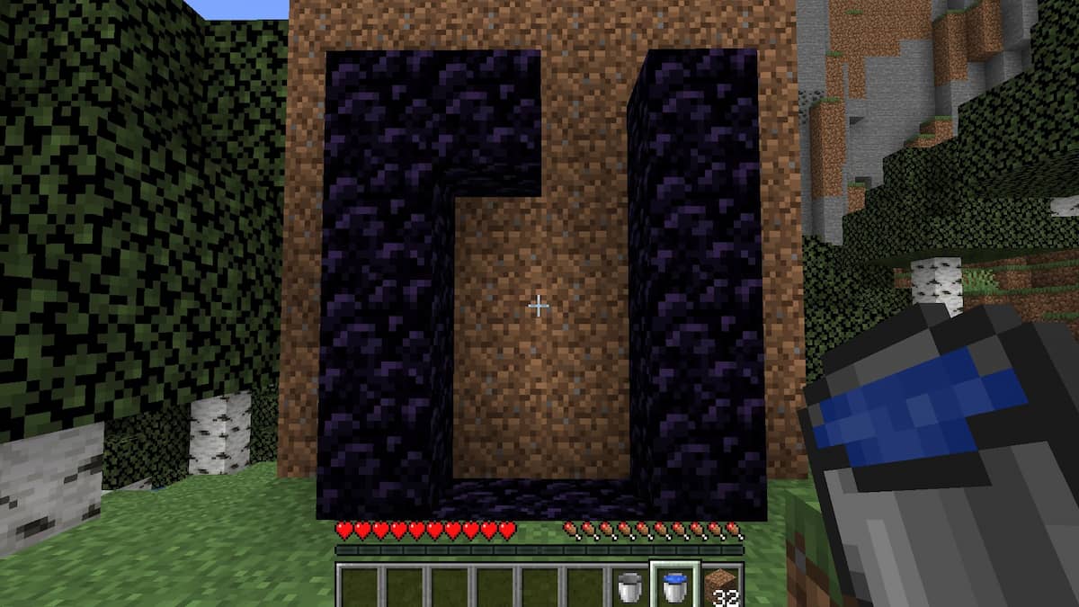 How to Make a Nether Portal with Lava and Water in Minecraft Pro Game Guides