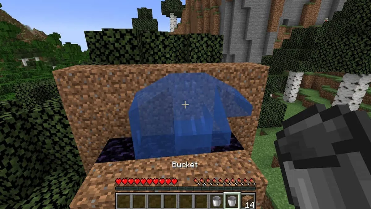 How to Make a Nether Portal with Lava and Water in Minecraft Pro Game