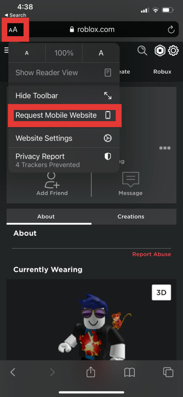 How to Trade on Roblox Mobile - Safari