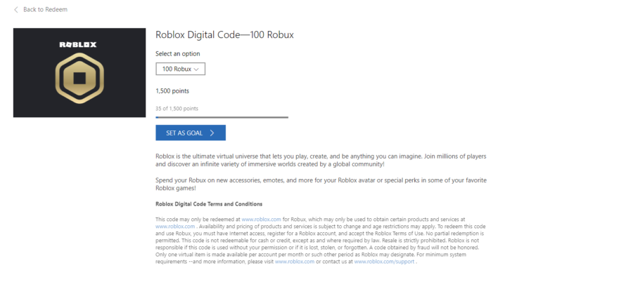 Microsoft Rewards Get Robux For Free In Roblox Pro Game Guides - roblox code buy microsoft