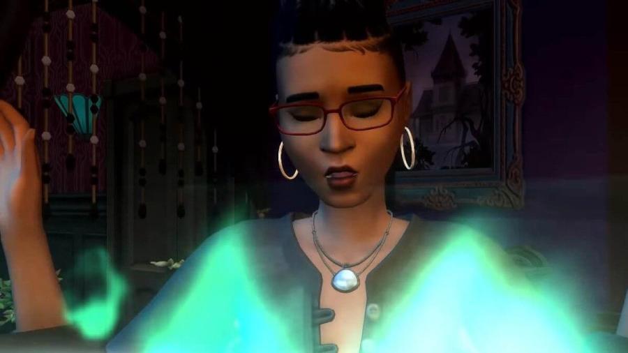 A screenshot of a seance in The Sims 4.