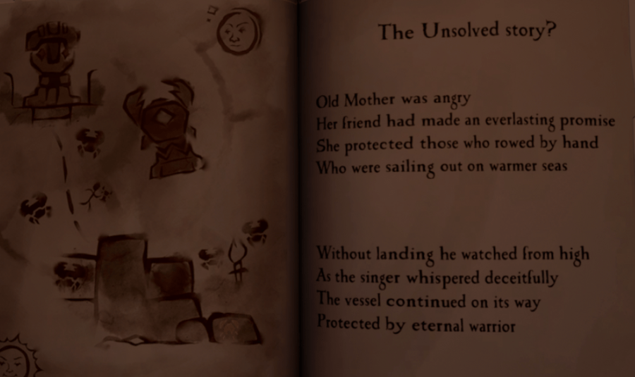 The page that explains where to take the Crab Totem.