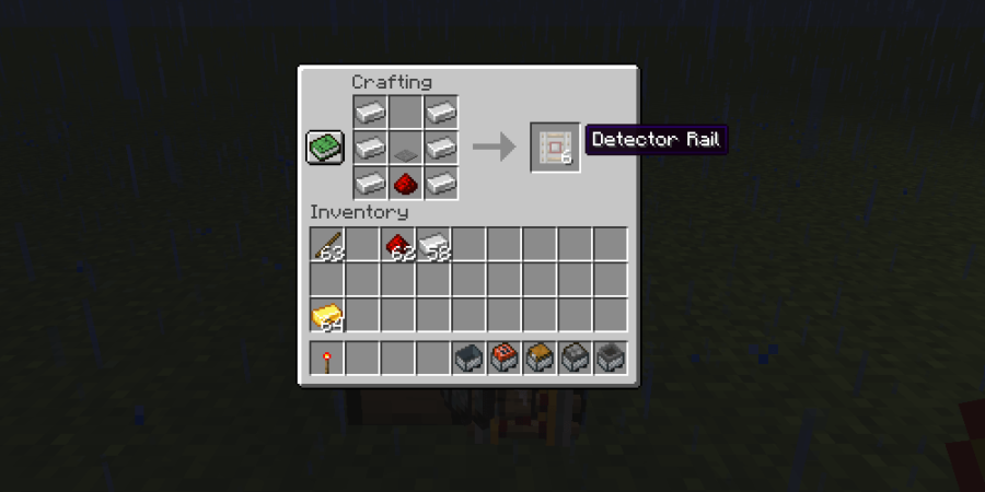 number of powered rails minecraft