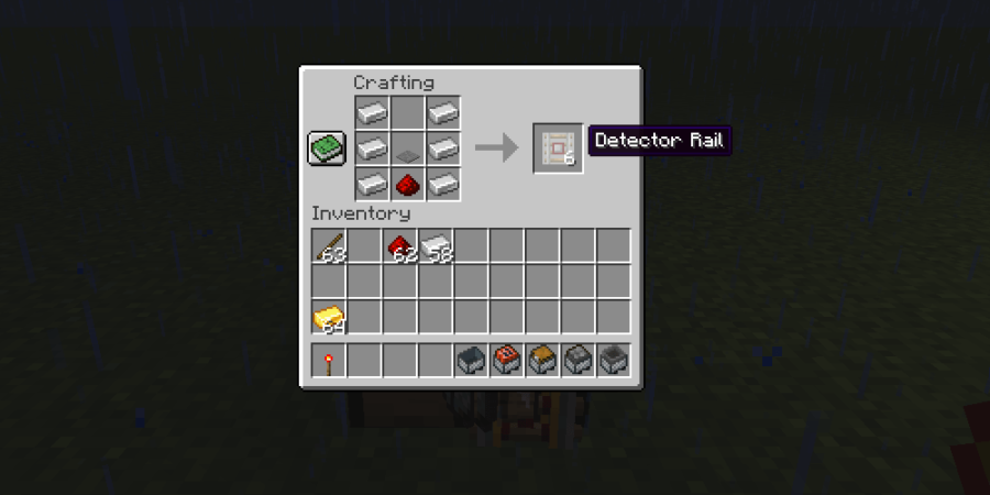 make redstone powered rails minecraft