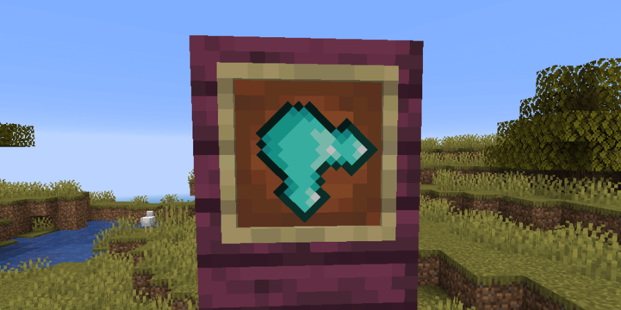 A rotated chestplate in an ITem Frame.