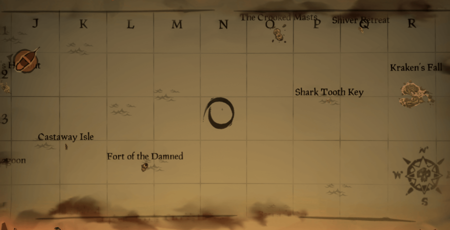 A circle in N13 Island in Sea of Thieves.