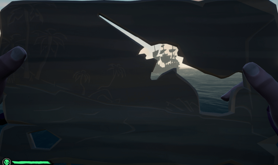 A wooden plank puzzle in Sea of Thieves.