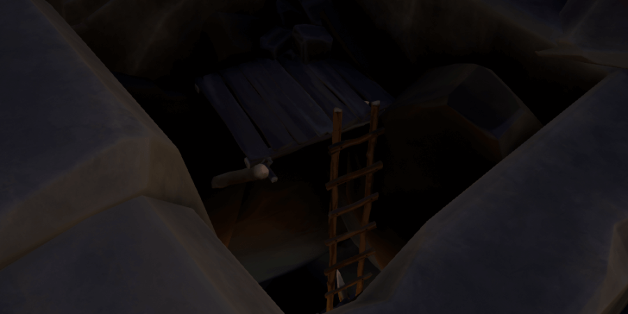 Hidden entrance into the Gold Hoarder's Lair.