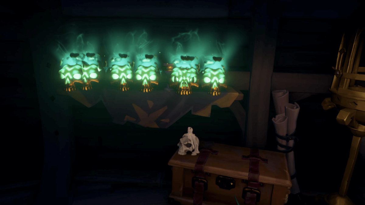 A SCreenshot of several Villainous Bounty Skulls.