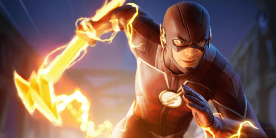 An image of the Flash in Fortnite.