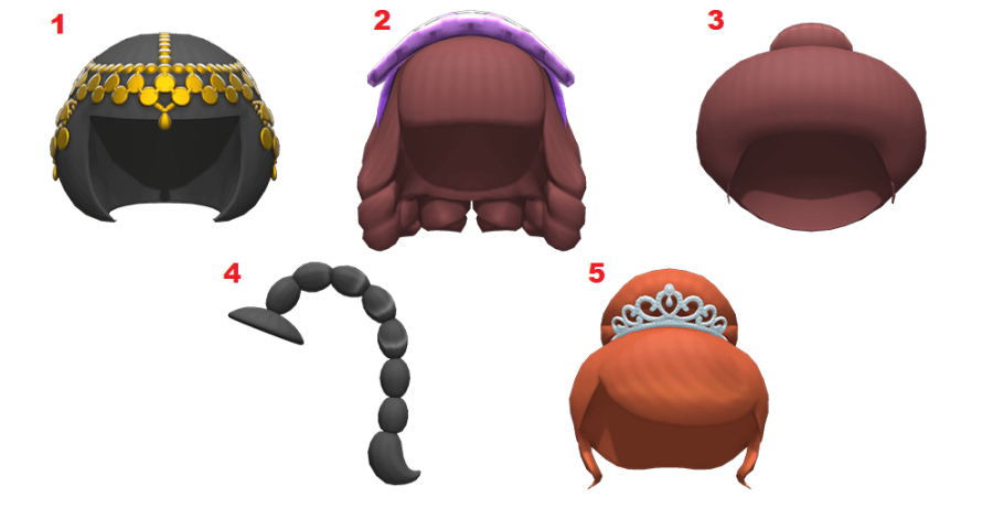 Wig Like Headpieces in Animal Crossing: New Horizons.