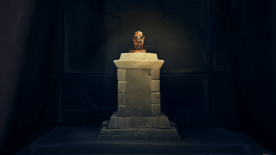 The Shroudbreaker on a Pedestal.