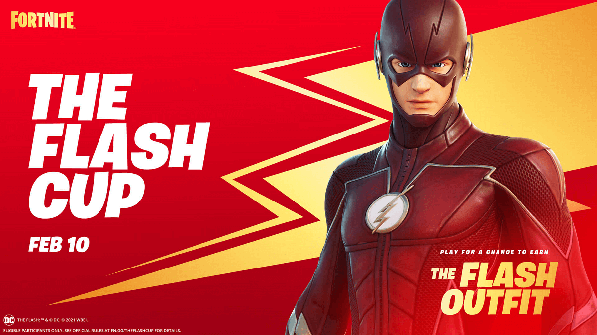 The title screen for The Flash Cup.