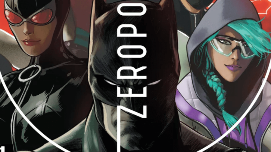 The title page for the Batman Fortnite Zero Point comic.