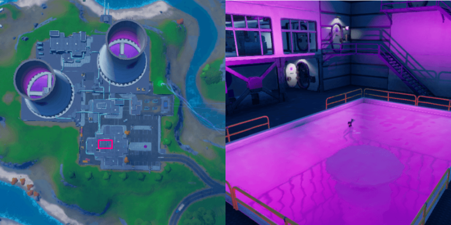 The Purple Pool location in Fortnite.