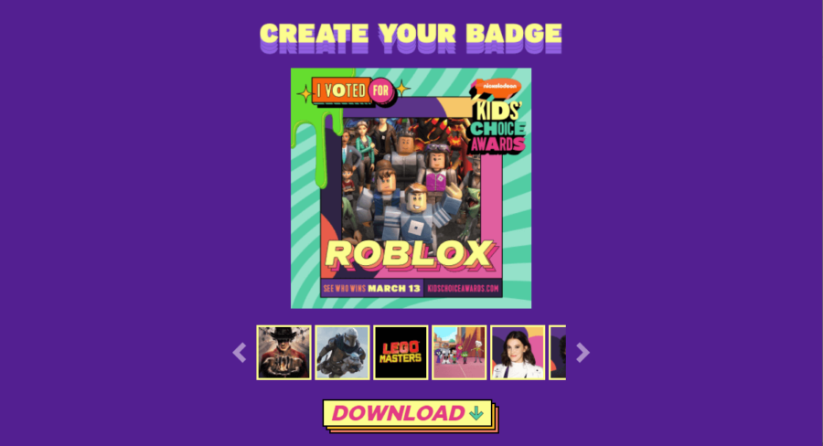 You Can Vote For Roblox At The Kids Choice Awards 2021 Pro Game Guides - roblox how to create a badge