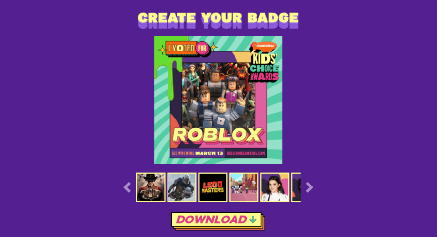 You Can Vote For Roblox At The Kids Choice Awards 2021 Pro Game Guides - how to add a badge to your roblox game