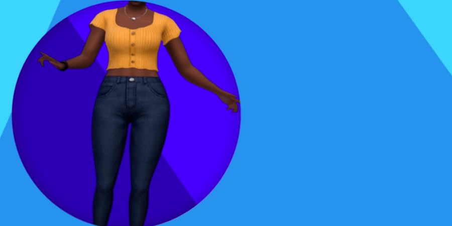The adult clothes included in the sims anniversary update.