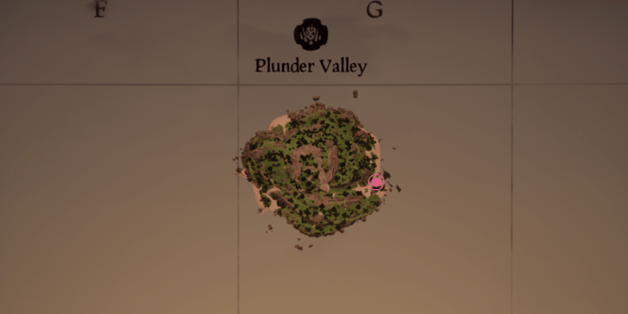Salty's location on Plunder Valley.