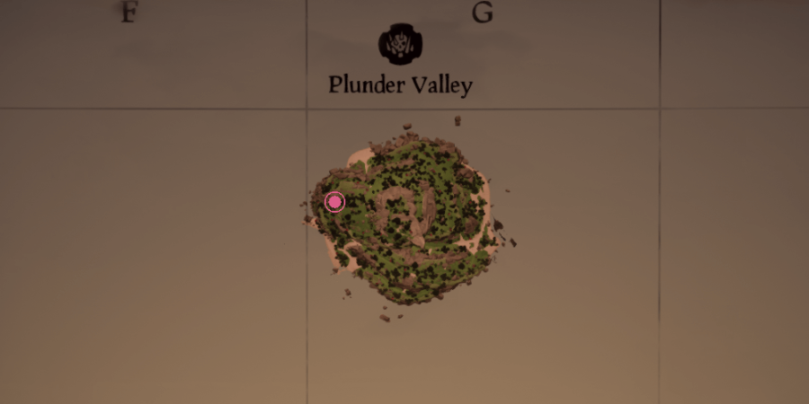The Cave of Bones location on Plunder Valley.