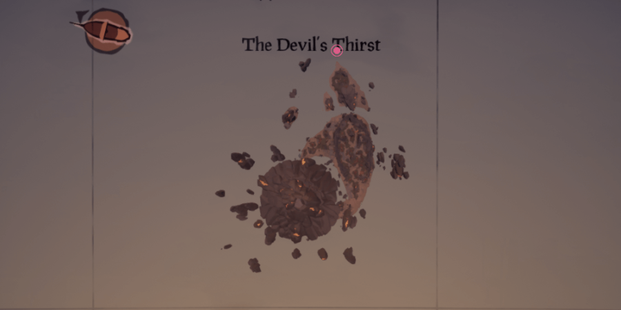 The location of the entrance on Devil's Thirst.