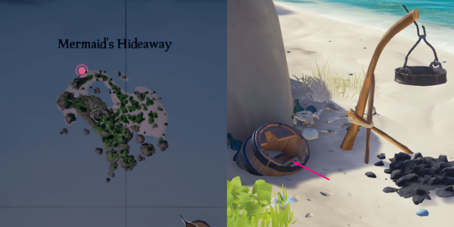 The location of the Journal on Mermaid's Hideaway.