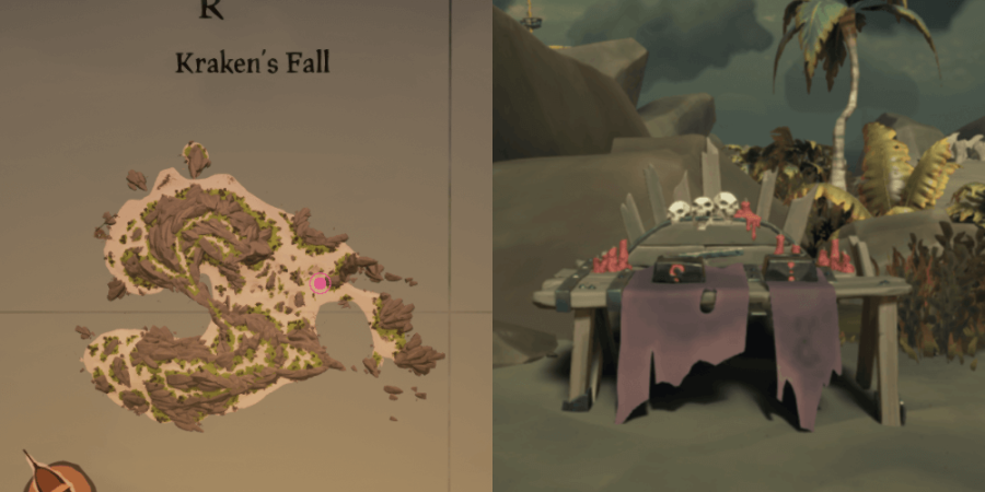 The Altar Location on Kraken's Fall.