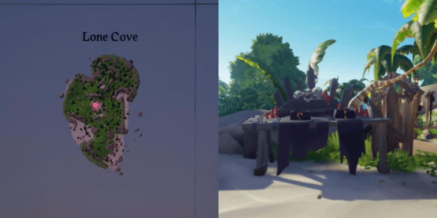 The Altar Location on Love Cove.