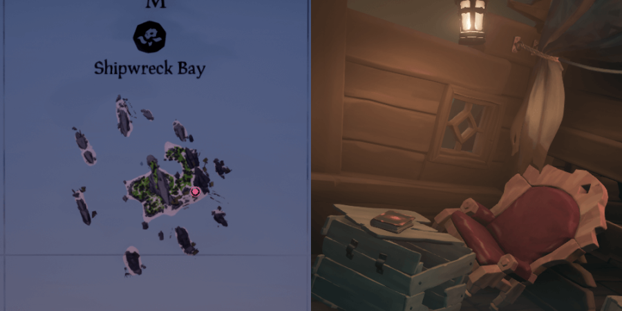 The Journal location on Shipwreck Bay.