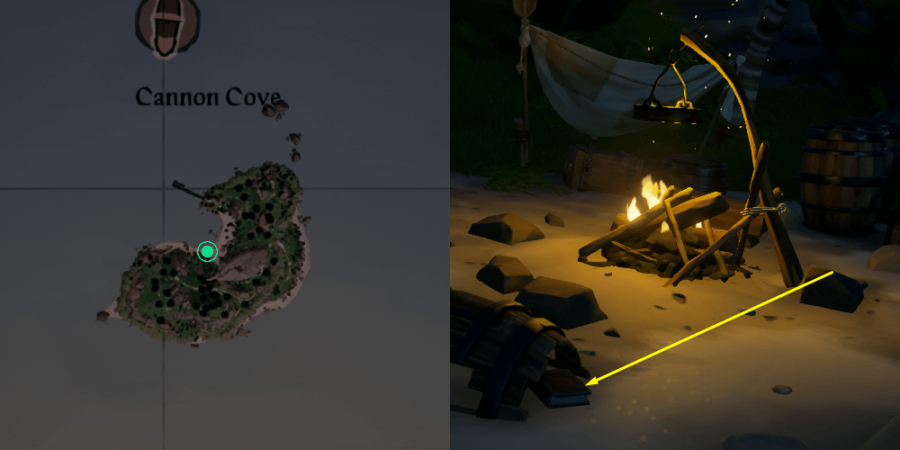 The Location of the Journal on Cannon Cove.