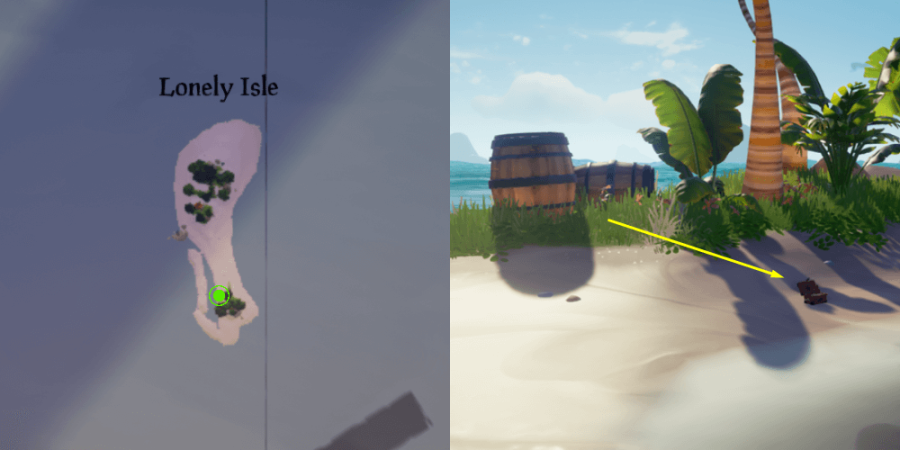 The Music box Location on Lonely Isle.