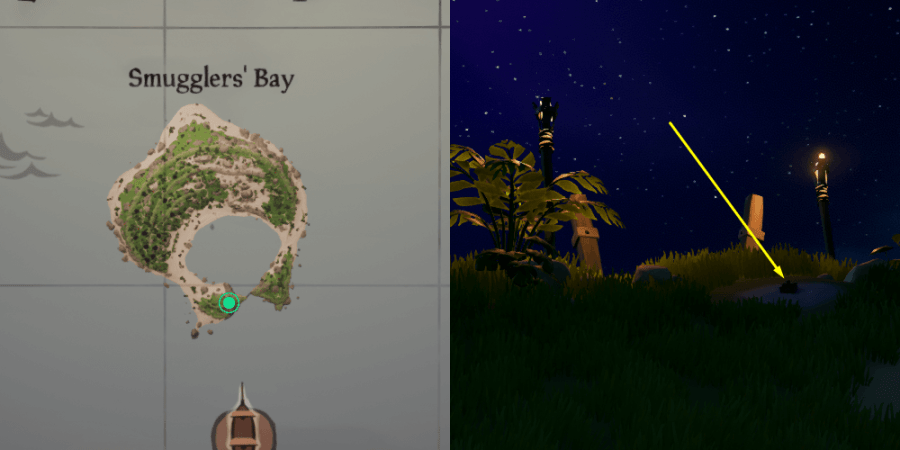 The Music Box Location on Smuggler's Bay.