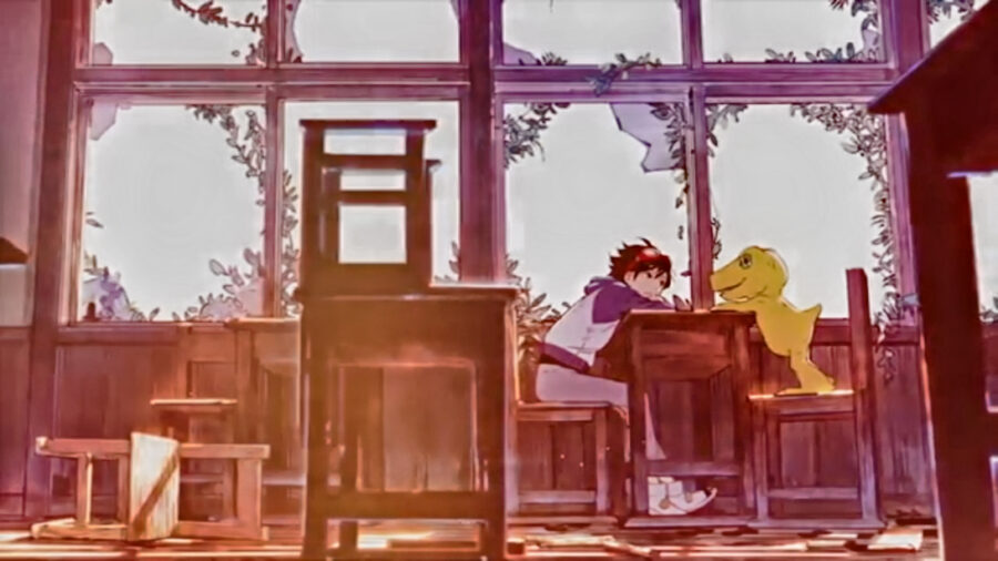 Скриншот трейлера игры Digimon Survive