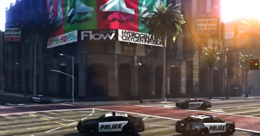 Screenshot of GTA 5 Online game play trailer