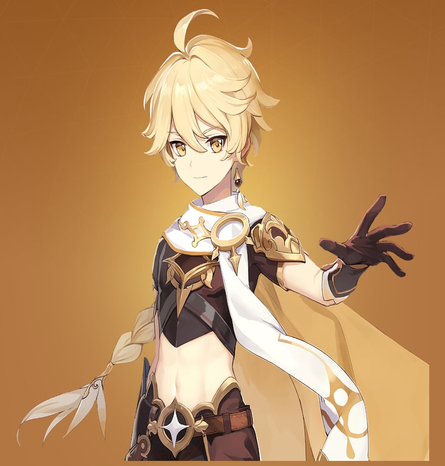 Aether official character art Genshin Impact