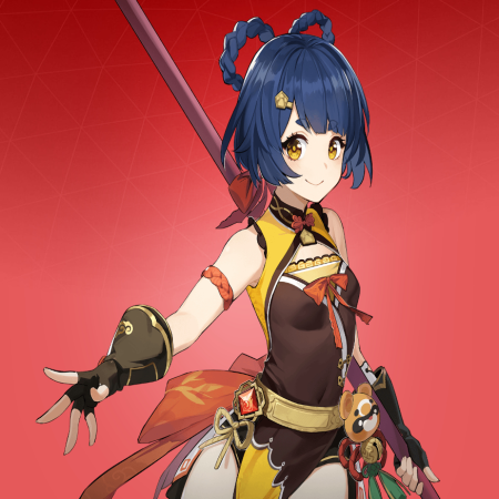 xiangling official character art Genshin Impact