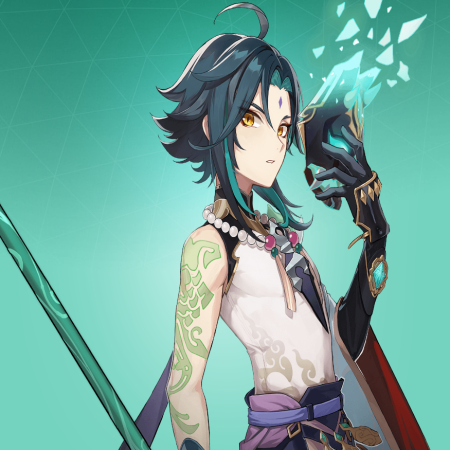 Xiao official character art Genshin Impact