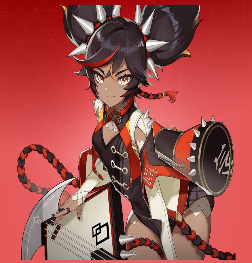 Xinyan official character art Genshin Impact