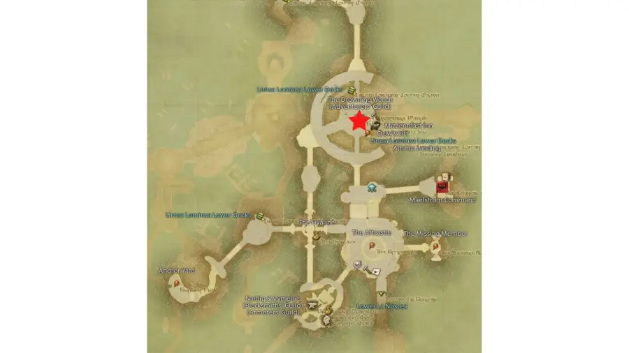 Limsa Drowning Wench Map