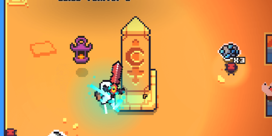 The soluton to the Moon Sword Obelisk Puzzle in Forager.