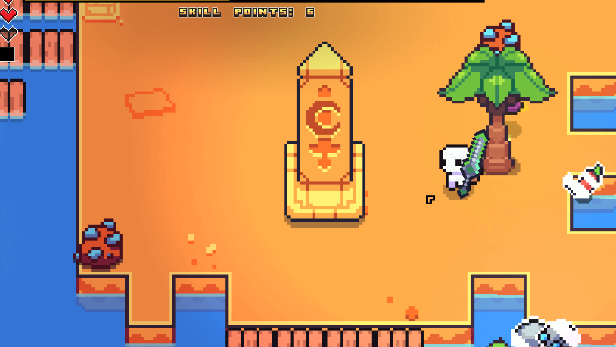 The Moon Sword Obelisk Puzzle in Forager.