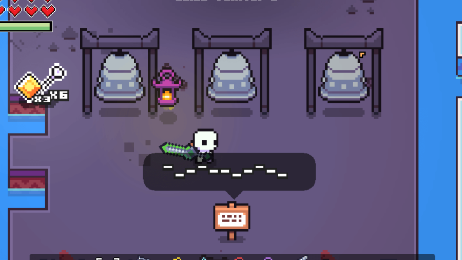 The Dark Bells Puzzle in Forager.