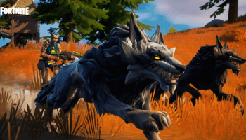 A wolf in a Fortnite Season 6 promo.