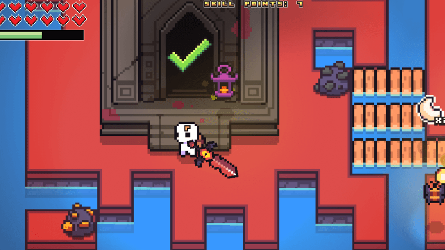 The outside of the Fire Galaxy Puzzle in Forager.