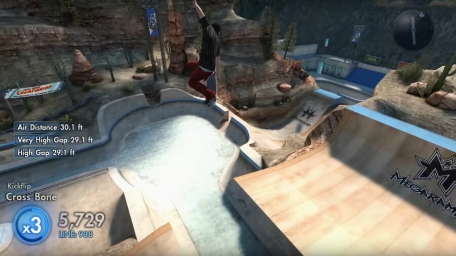 do a miracle whip in skate 3 xbox one