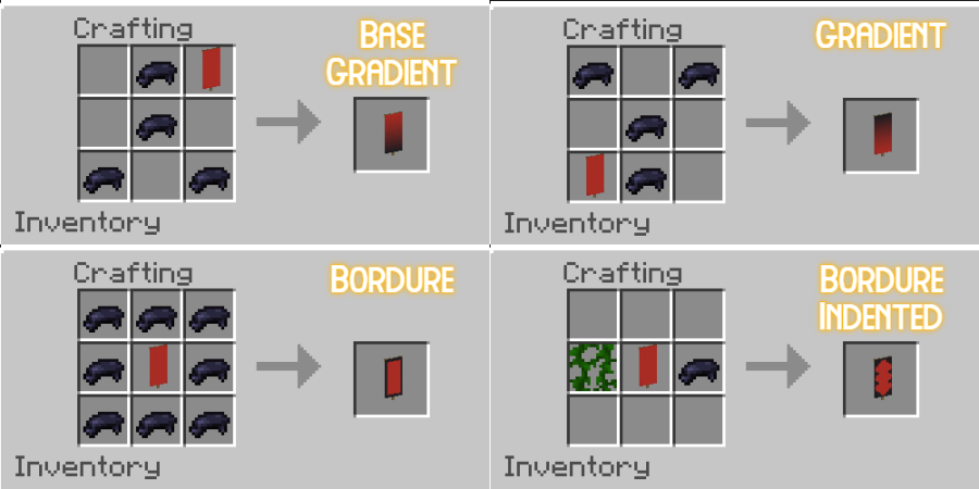 Border and Gradient Banner Recipes.