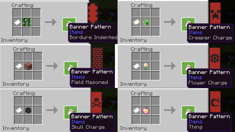 Banner Pattern recipes.