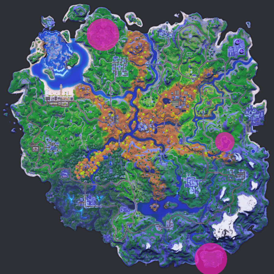 Fortnite C2S6W3 Fishing spots.